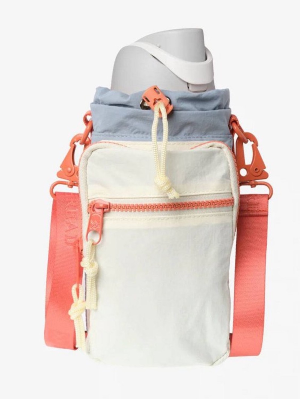 Aqua sling bag by Thread Wallets